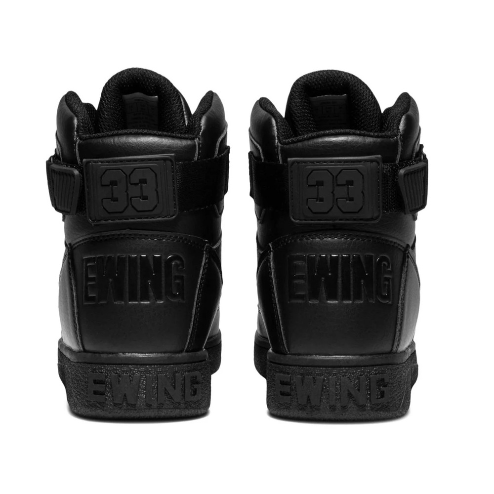 Patrick Ewing 33 Orion Strap Black High-Top Sneakers - Picture 3 of 5